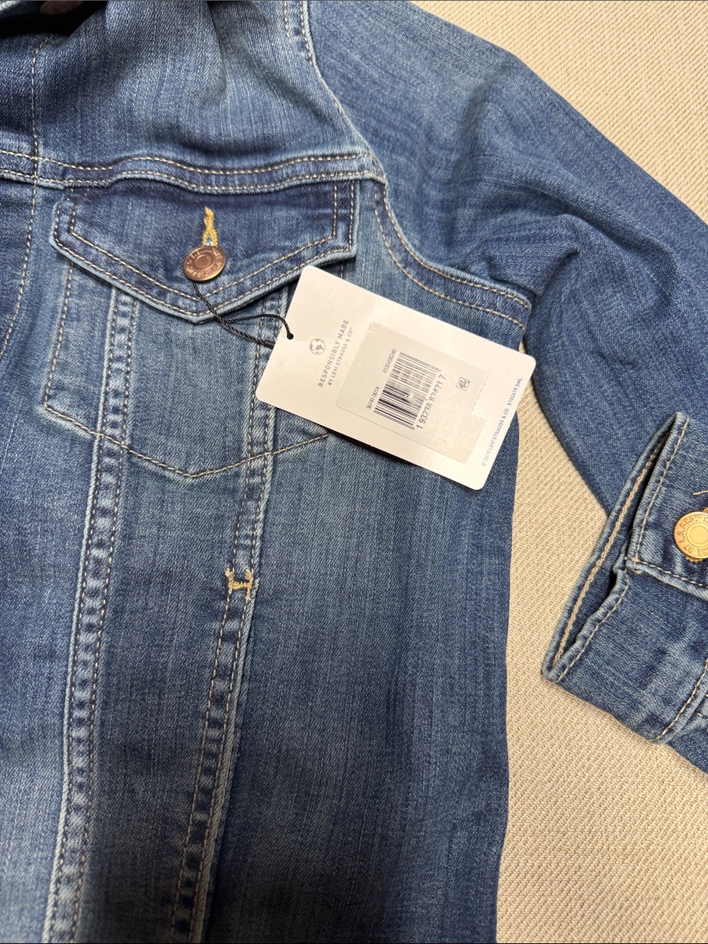 Signature by Levi Strauss Blue Denim Jacket with Copper Buttons. 0169 - Picture 10 of 10